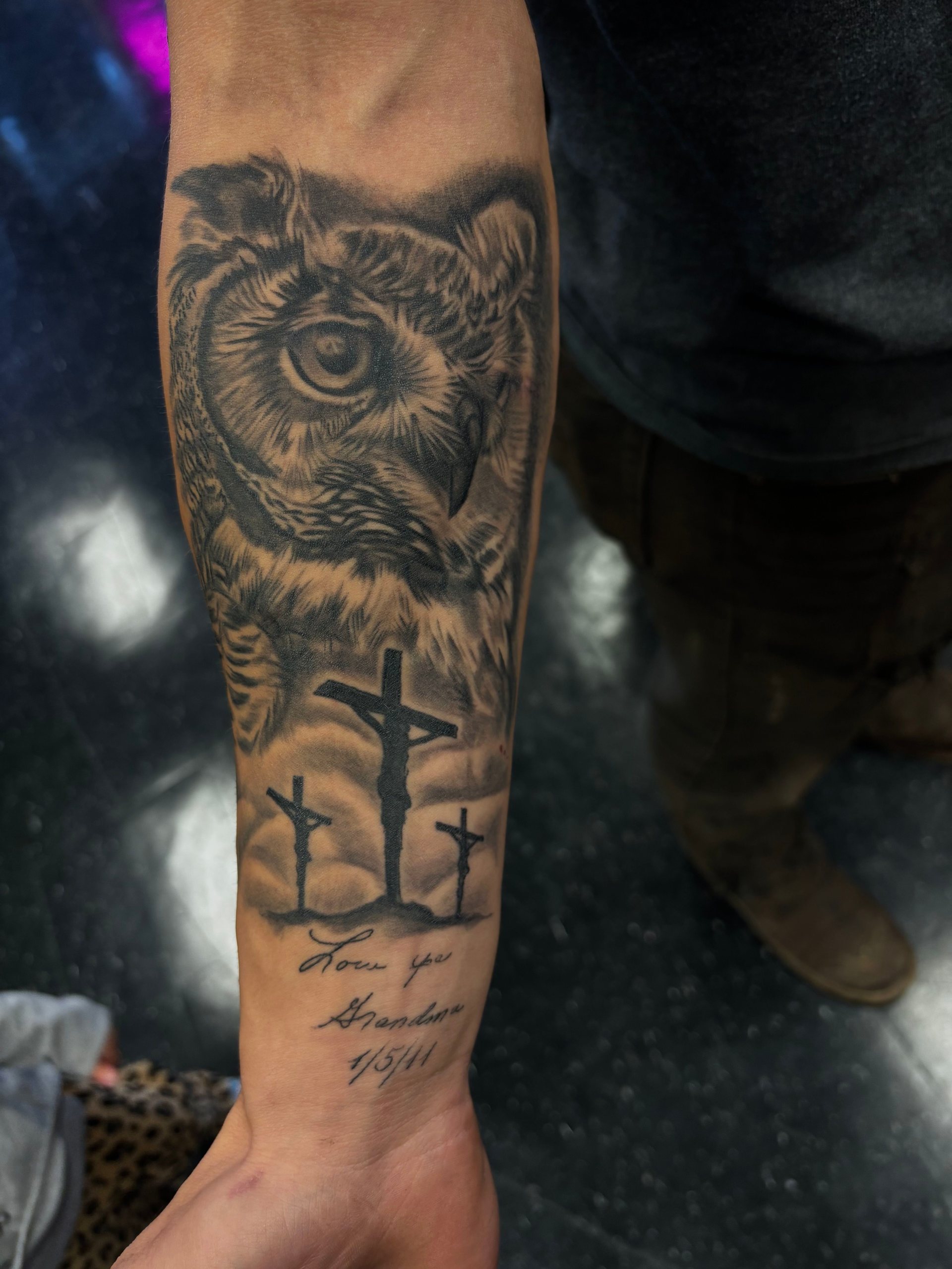 Black and gray